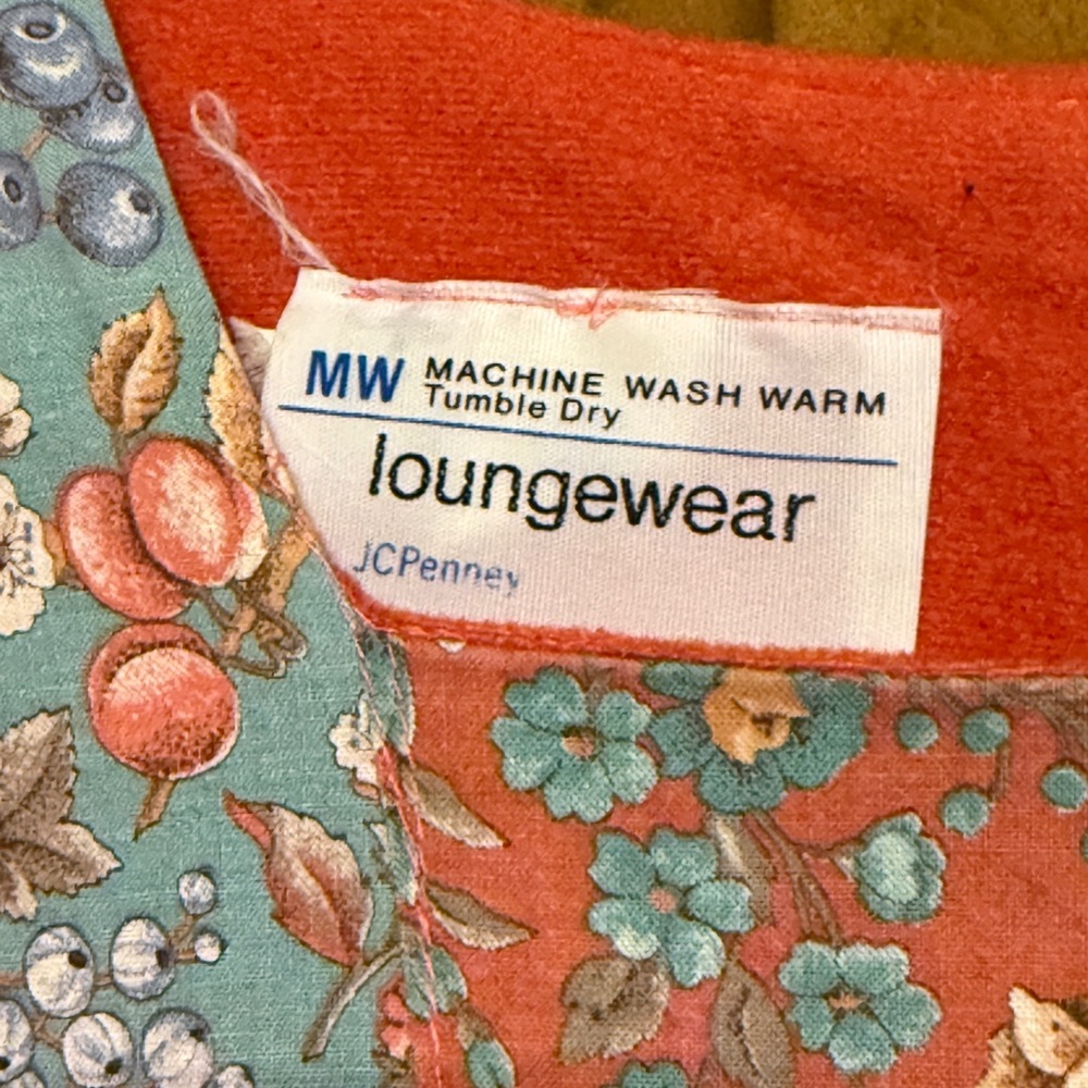 Vintage 60s JcPenny Red Floral Maxi Dress - Picture 2 of 3